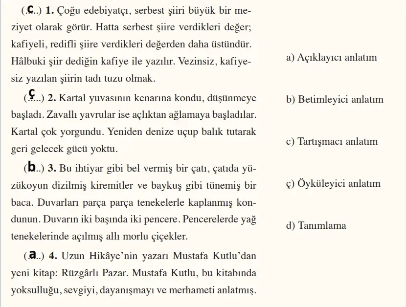 8. Sınıf Türkçe Ders Kitabı Sayfa 259-260-261-262-263 Cevapları Hecce Yayıncılık 3 8. Sınıf Türkçe Ders Kitabı Sayfa 260 Cevapları Hecce Yayıncılık