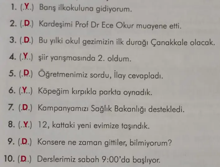 3. Sınıf Türkçe Ders Kitabı Sayfa 50-51-52 Cevapları İlke Yayıncılık