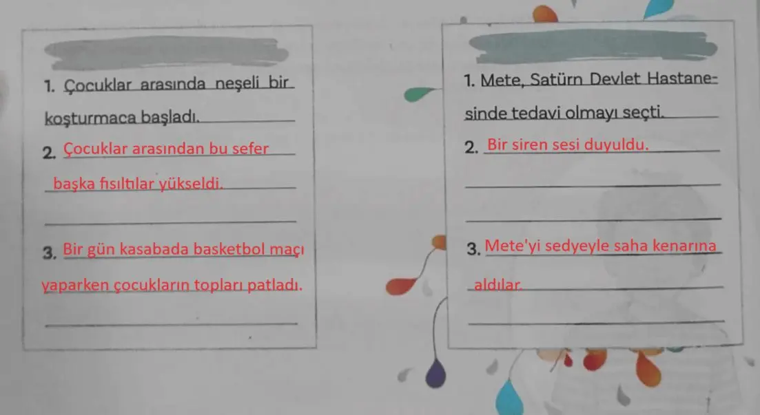 5. Sınıf Türkçe Ders Kitabı Sayfa 26-29-30-31 Cevapları 1. Kitap 2 5. Sınıf Türkçe Ders Kitabı Sayfa 32 Cevapları MEB Yayınları