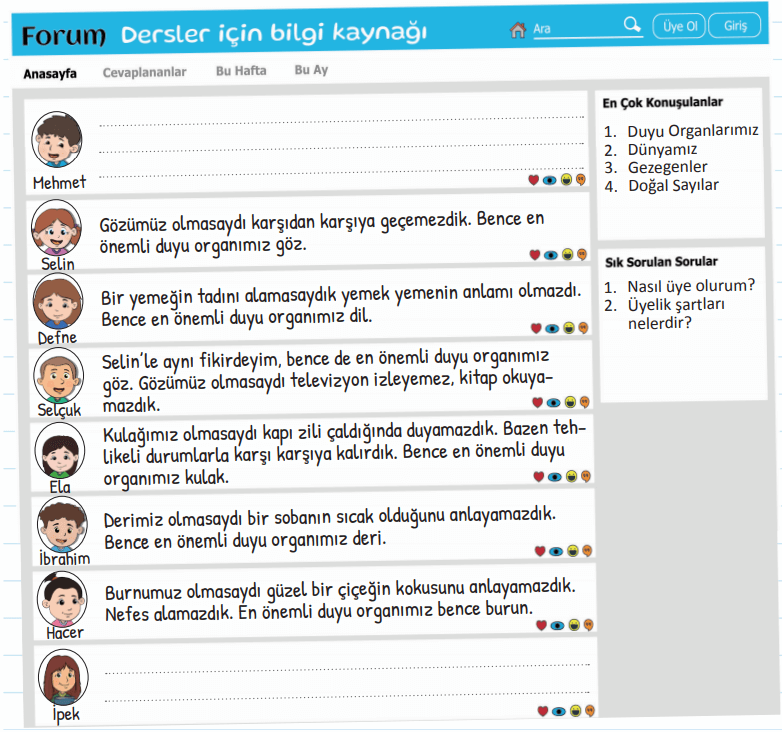 3. Sınıf Fen Bilimleri Ders Kitabı Sayfa 47 Cevapları MEB Yayınları