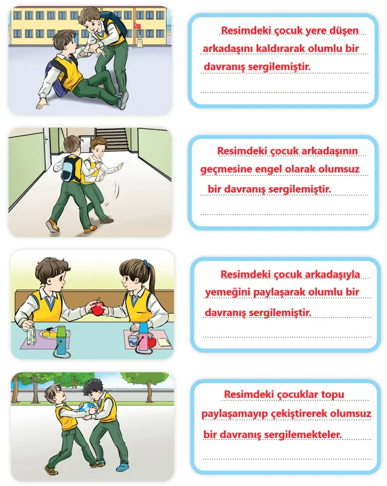 3. Sınıf Hayat Bilgisi Ders Kitabı Sayfa 19-20-21-22 Cevapları SDR İpekyolu Yayıncılık