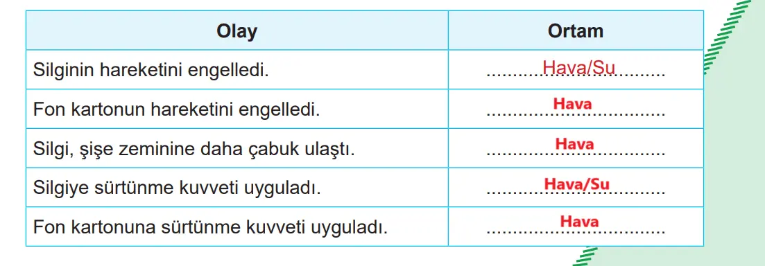 5. Sınıf Fen Bilimleri Ders Kitabı Sayfa 81-82-83-84 Cevapları MEB Yayınları