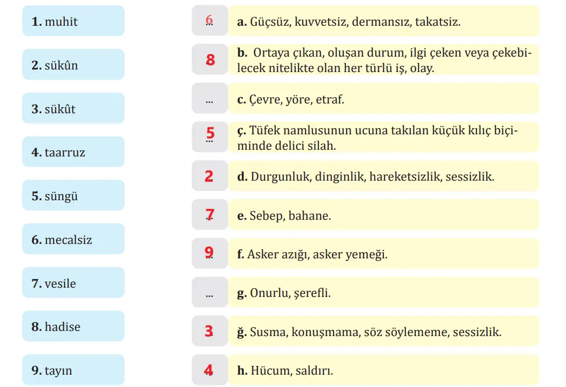 7. Sınıf Türkçe Ders Kitabı Sayfa 62-64-65-66-67 Cevapları MEB Yayınları