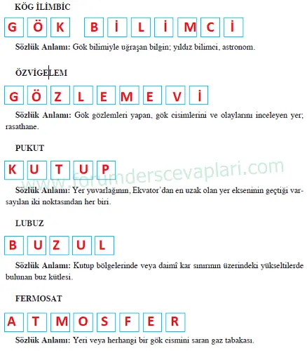 8. Sınıf Türkçe Ders Kitabı Sayfa 52-56-57-58-59. Cevapları Hecce Yayıncılık