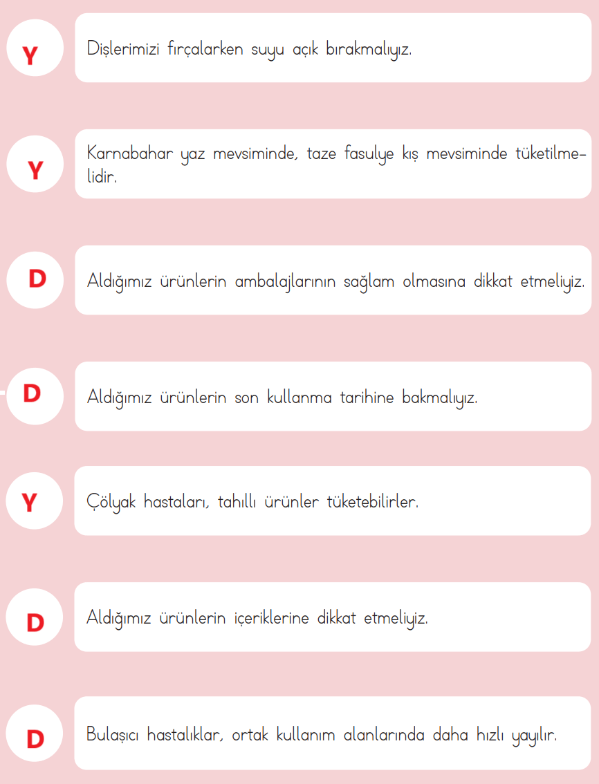 3. Sınıf Hayat Bilgisi Ders Kitabı Sayfa 109 Cevapları MEB Yayınları