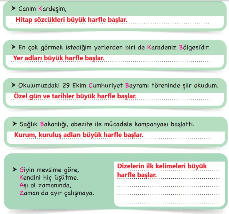 3. Sınıf Türkçe Ders Kitabı Sayfa 128-129-130-131-132 Cevapları İlke Yayıncılık