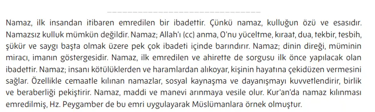 5. Sınıf Din Kültürü Ders Kitabı Sayfa 88-89-90-91 Cevapları MEB Yayınları 4 5. Sınıf Din Kültürü Ders Kitabı Sayfa 90 Cevapları MEB Yayınları