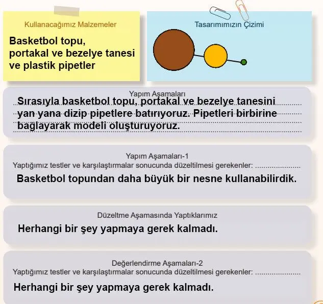 5. Sınıf Fen Bilimleri Ders Kitabı Sayfa 44-46-48-49 Cevapları MEB Yayınları