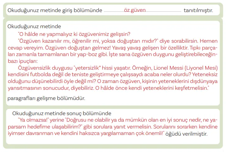 5. Sınıf Türkçe Ders Kitabı Sayfa 185-186-187-188-189 Cevapları MEB Yayınları