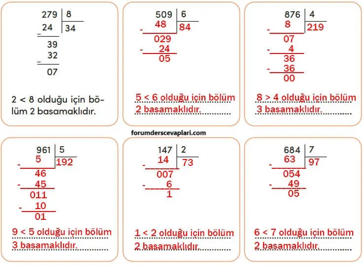 4. Sınıf Matematik Ders Kitabı Sayfa 89-91-93-94 Cevapları MEB Yayınları
