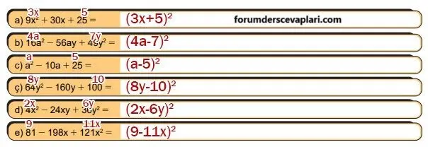 8. Sınıf Matematik Ders Kitabı Sayfa 157 Cevapları MEB Yayınları1