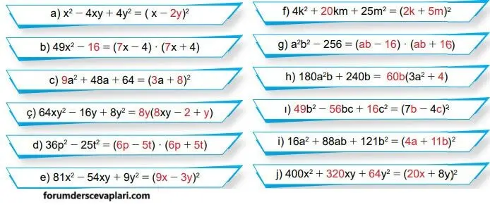 8. Sınıf Matematik Ders Kitabı Sayfa 160-161-162 Cevapları MEB Yayınları