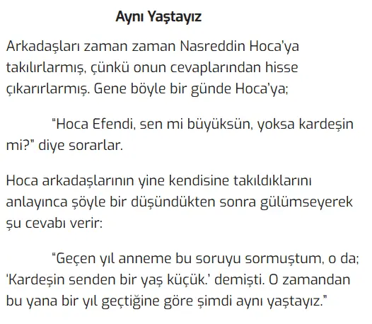 Nasreddin Hoca fıkrası