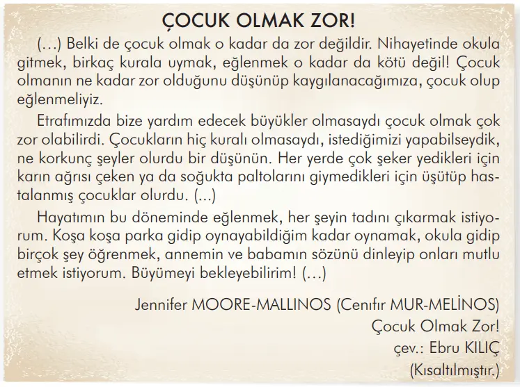 3. Sınıf Türkçe Ders Kitabı Sayfa 264-265-266 Cevapları İlke Yayıncılık