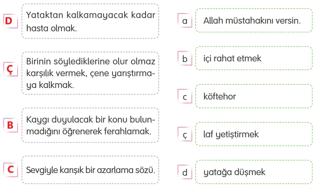 4. Sınıf Türkçe Ders Kitabı Sayfa 202-206-207-208-209 Cevapları Tuna Yayıncılık