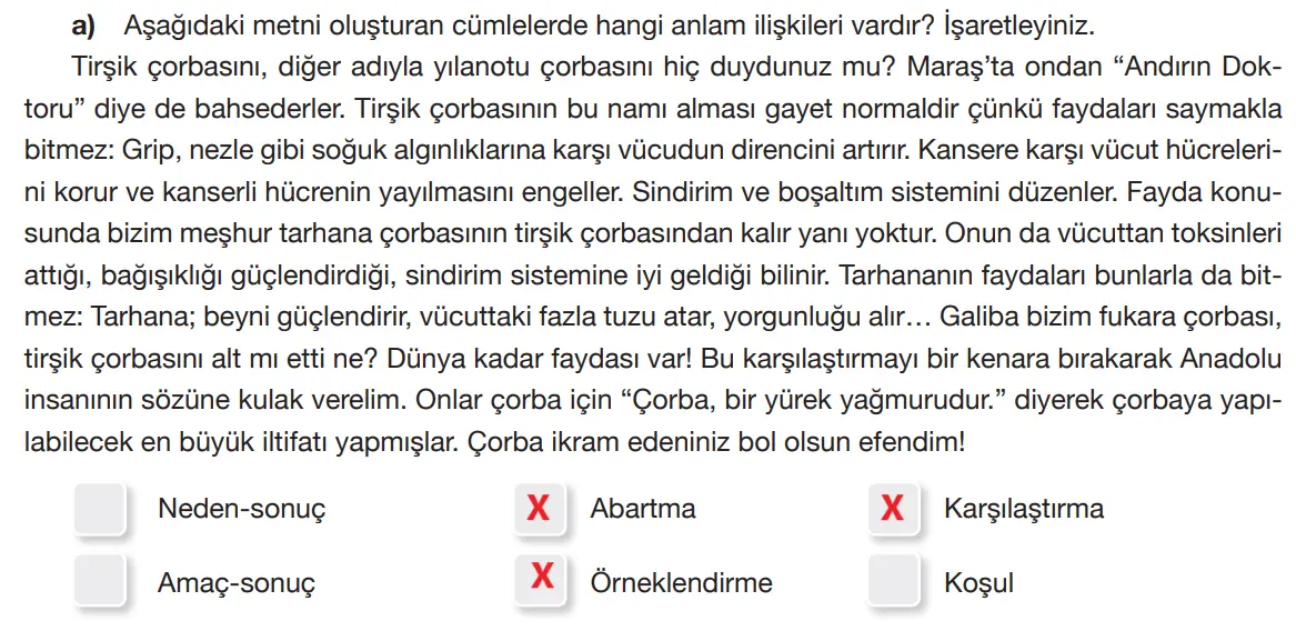 7. Sınıf Türkçe Ders Kitabı Sayfa 182 Cevapları Özgün Yayıncılık