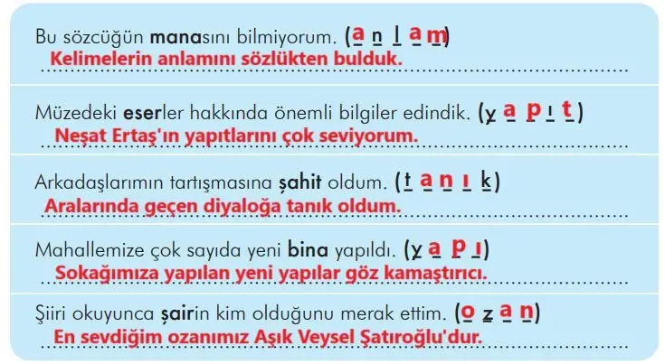 3. Sınıf Türkçe Ders Kitabı Sayfa 279 Cevapları İlke Yayıncılık1