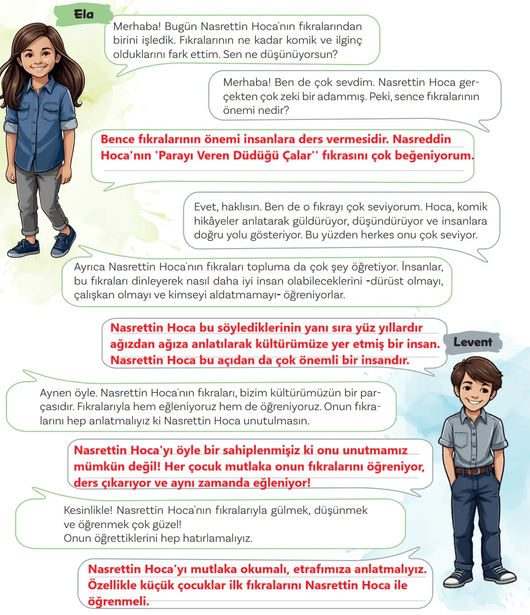 5. Sınıf Türkçe Ders Kitabı Sayfa 12-14-15-16-17-18-19-20-21 Cevapları 2. Kitap 2 5. Sınıf Türkçe Ders Kitabı Sayfa 14 Cevapları MEB Yayınları