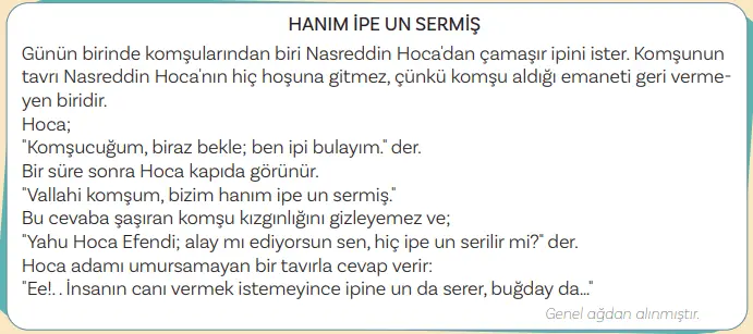 5. Sınıf Türkçe Ders Kitabı Sayfa 12-14-15-16-17-18-19-20-21 Cevapları 2. Kitap 7 5. Sınıf Türkçe Ders Kitabı Sayfa 18 Cevapları MEB Yayınları2