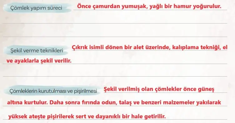 5. Sınıf Türkçe Ders Kitabı Sayfa 48 Cevapları MEB Yayınları