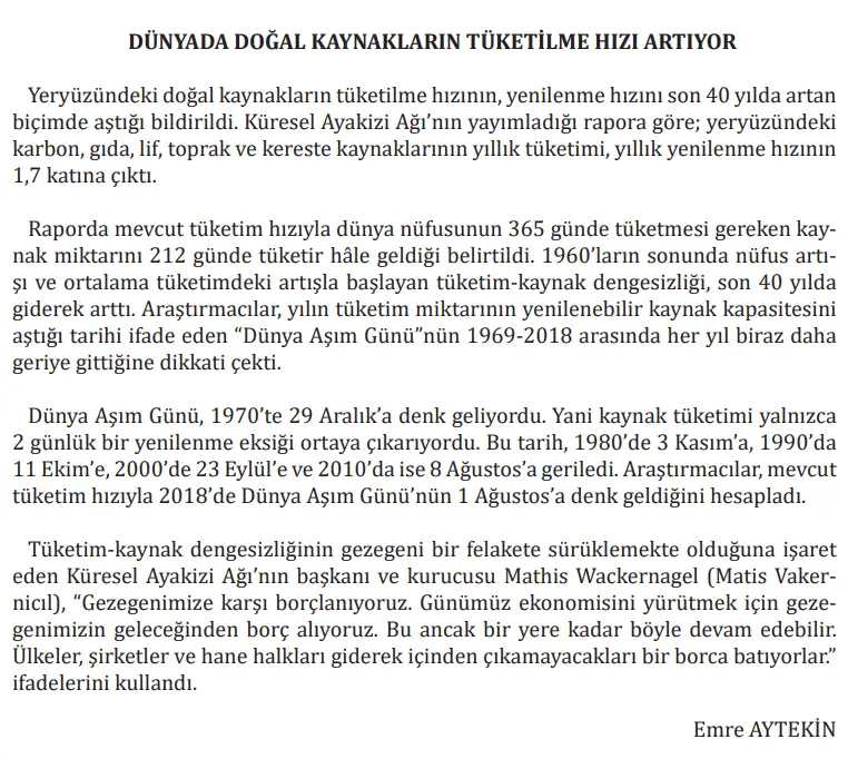 7. Sınıf Türkçe Ders Kitabı Sayfa 196-197-198-199 Cevapları MEB Yayınları