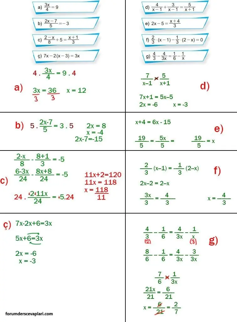 8. Sınıf Matematik Ders Kitabı Sayfa 174 Cevapları MEB Yayınları