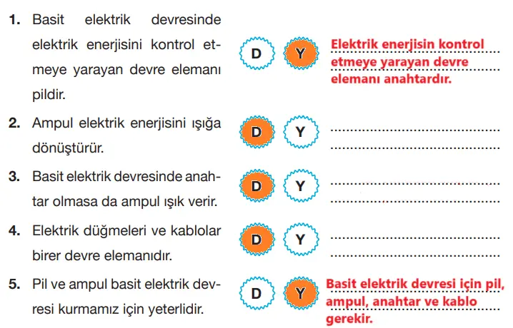4. Sınıf Fen Bilimleri Ders Kitabı Sayfa 241-242-243-244-245 Cevapları Pasifik Yayınları