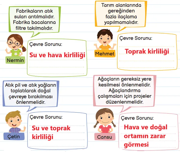 3. Sınıf Fen Bilimleri Ders Kitabı Sayfa 182-184 Cevapları MEB Yayınları