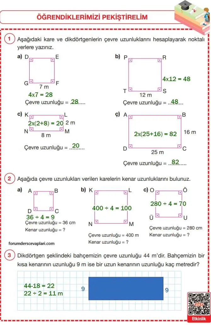 4. Sınıf Matematik Ders Kitabı Sayfa 239-240-242-246 Cevapları Pasifik Yayınları