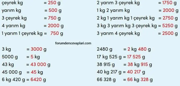 4. Sınıf Matematik Ders Kitabı Sayfa 293 Cevapları MEB Yayınları