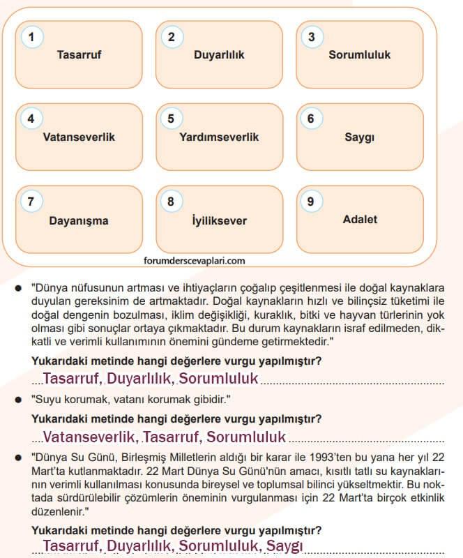 5. Sınıf Sosyal Bilgiler Ders Kitabı Sayfa 112 Cevapları İkinci Kitap
