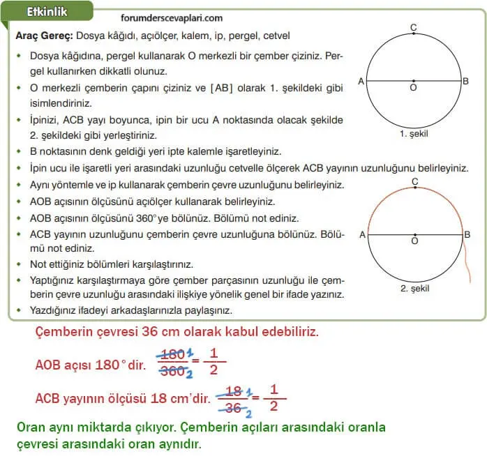 7. Sınıf Matematik Ders Kitabı Sayfa 251-255-256 Cevapları Edat Yayınları