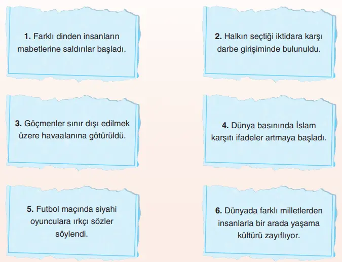 7. Sınıf Sosyal Bilgiler Ders Kitabı Sayfa 234-235-236-237-238-239 Cevapları Yıldırım Yayınları