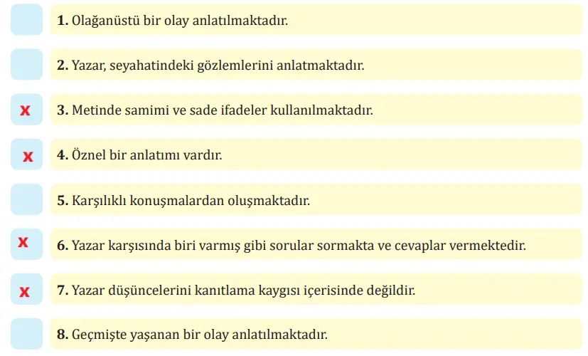7. Sınıf Türkçe Ders Kitabı Sayfa 254-255-256-257 Cevapları MEB Yayınları