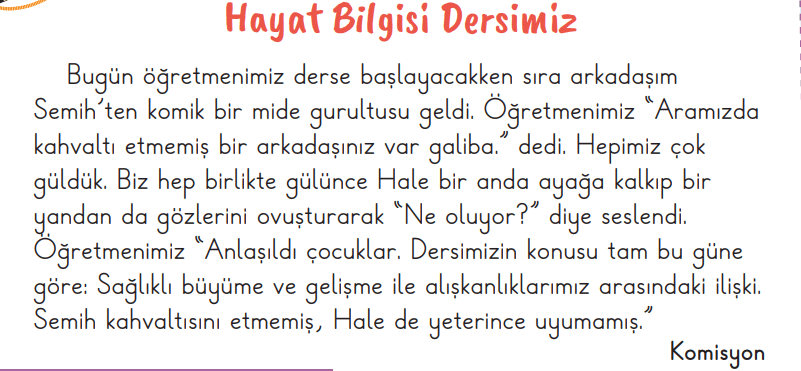 2. Sınıf Hayat Bilgisi Ders Kitabı Sayfa 48-49-52-53 Cevapları 1. Kitap