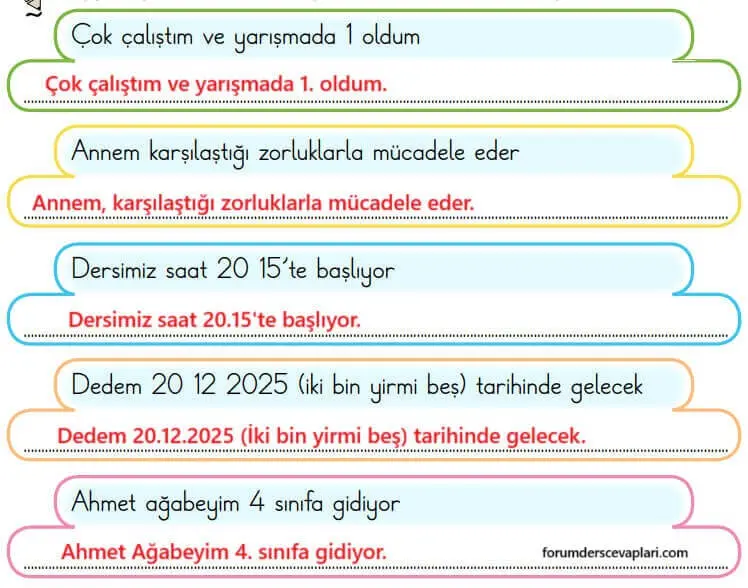 2. Sınıf Türkçe Ders Kitabı Sayfa 46 Cevapları Birinci Kitap