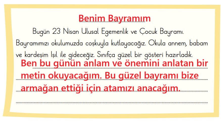 2. Sınıf Türkçe Ders Kitabı Sayfa 90 Cevapları Birinci Kitap