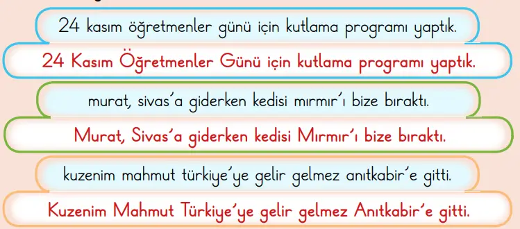 2. Sınıf Türkçe Ders Kitabı Sayfa 93 Cevapları Birinci Kitap