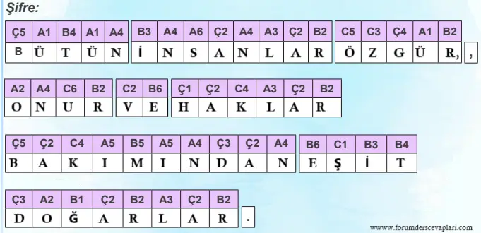 4. Sınıf İnsan Hakları Ders Kitabı Sayfa 23-24-25-26 Cevapları MEB Yayınları 6 4. Sınıf İnsan Hakları Ders Kitabı Sayfa 25. Cevapları