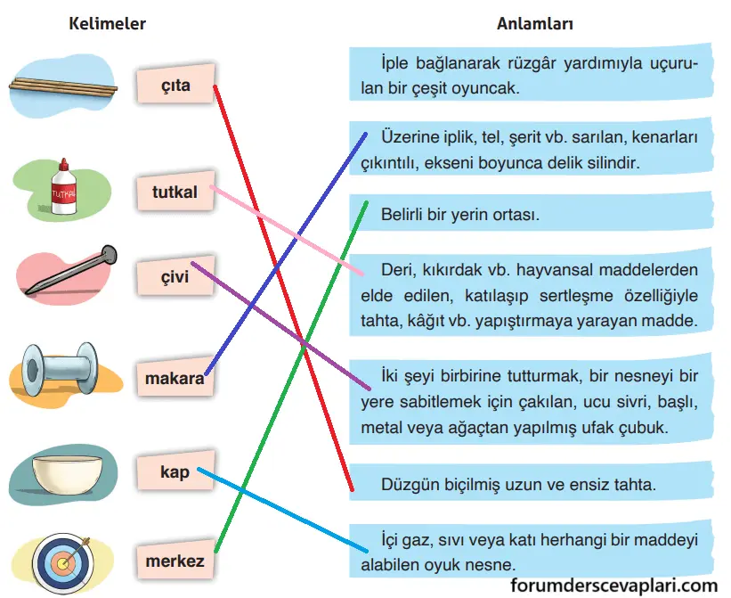 4. Sınıf Türkçe Ders Kitabı Sayfa 27-30-31-32-33-34-35. Cevapları ADA Yayınları