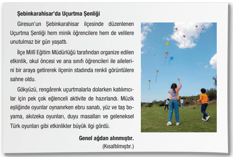 4. Sınıf Türkçe Ders Kitabı Sayfa 35 Cevapları ADA Yayınları