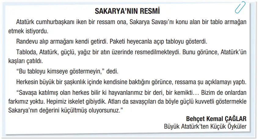 4. Sınıf Türkçe Ders Kitabı Sayfa 74-75-76. Cevapları ADA Yayınları