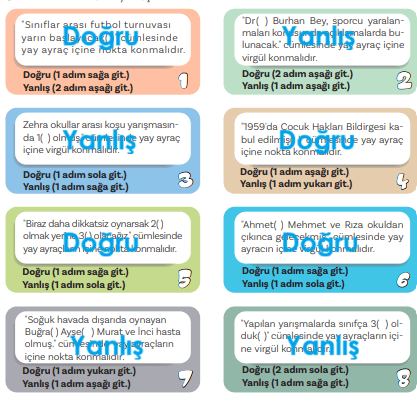 5. Sınıf Türkçe Ders Kitabı Sayfa 62-63-64. Cevapları 1. Kitap