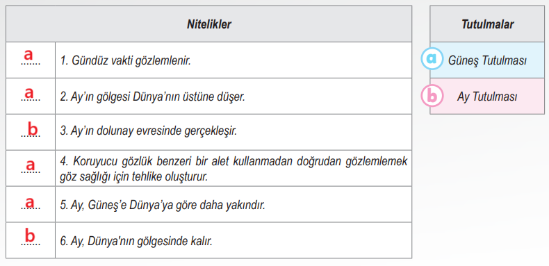 6. Sınıf Fen Bilimleri Ders Kitabı Sayfa 35 Cevapları Birinci Kitap
