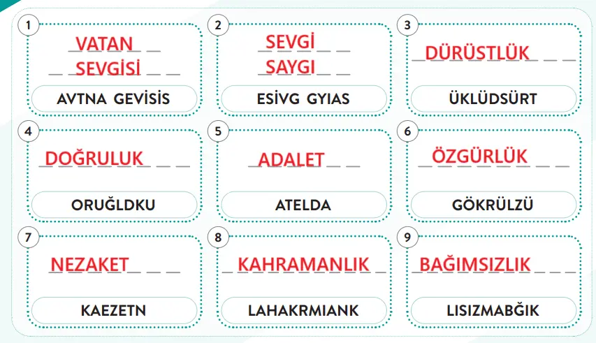 6. Sınıf Sosyal Bilgiler Ders Kitabı Sayfa 32-33-34-36-37. Cevapları 1. Kitap