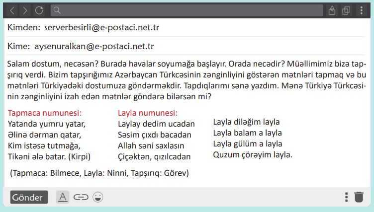 6. Sınıf Türkçe Ders Kitabı Sayfa 61 Cevapları Birinci Kitap