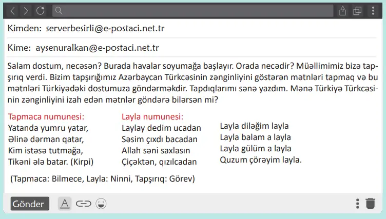 6. Sınıf Türkçe Ders Kitabı Sayfa 61 Cevapları Birinci Kitap