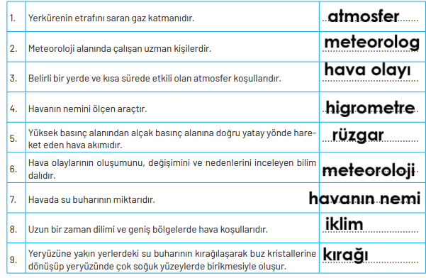 8. Sınıf Fen Bilimleri Ders Kitabı Sayfa 45 Cevapları