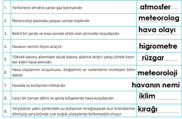 8. Sınıf Fen Bilimleri Ders Kitabı Sayfa 45 Cevapları
