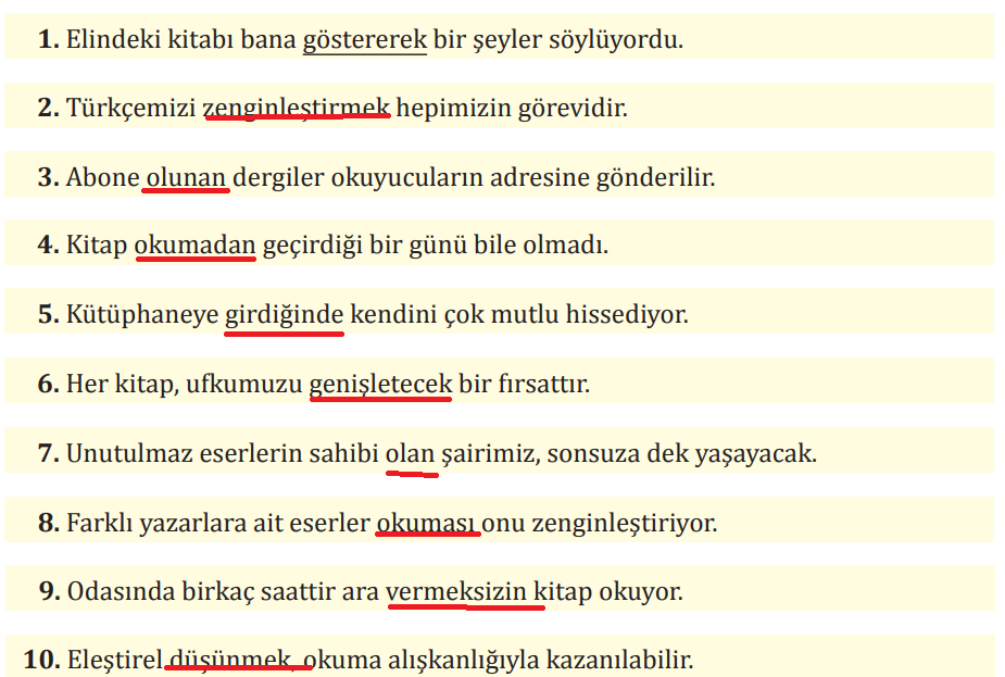 8. Sınıf Türkçe Ders Kitabı Sayfa 21 Cevapları MEB Yayınları
